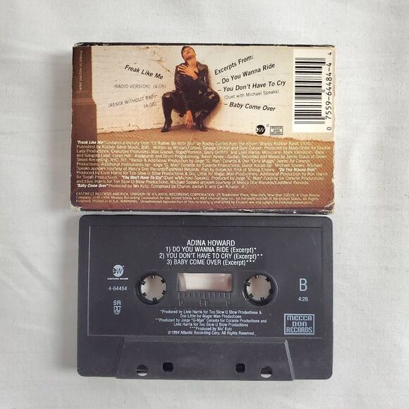 Adina Howard – Freak Like Me Cassette Single (1995) - Picture 2 of 3